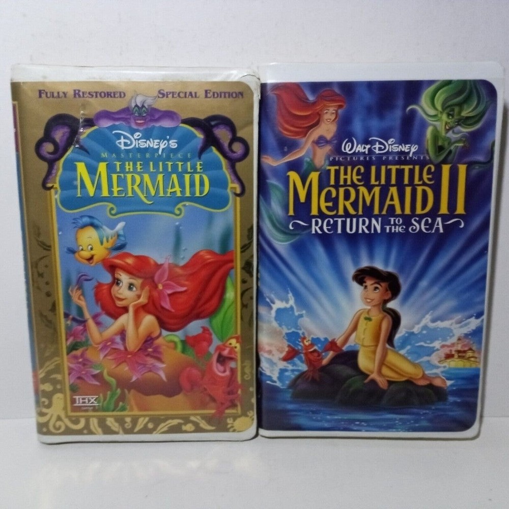 Disney’s Masterpiece The Little Mermaid 1 & 2  Special Edition VHS 1998